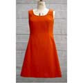  Orange shift dress front