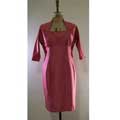  Pink empire shift dress front