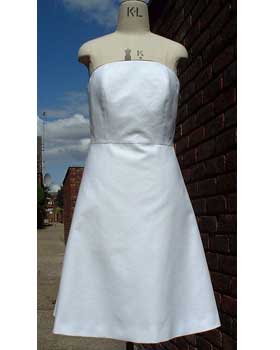 White Strapless Dress