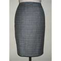  Wool and Cashmere check skirt front