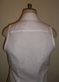  White Linen Casual Shirt Back Close