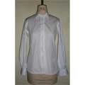  Fine white cotton tailored shirt front